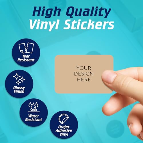 Custom Vinyl Stickers Your Image (100 Count)