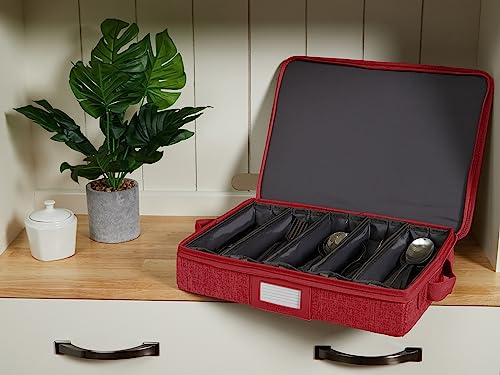 Flatware Storage Box with Removable Trays