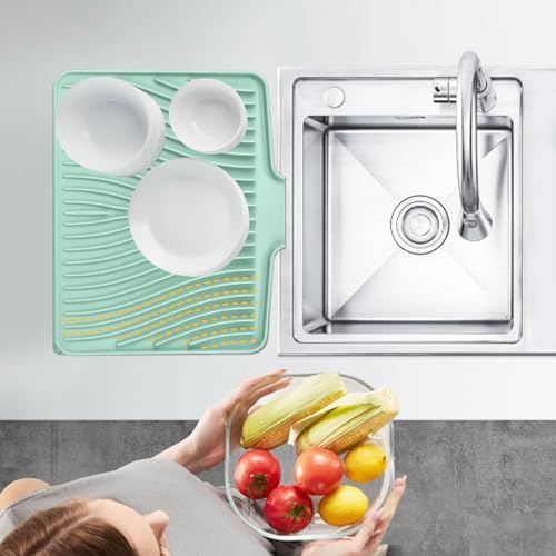 Silicone Dish Drying Mat for Kitchen Counter
