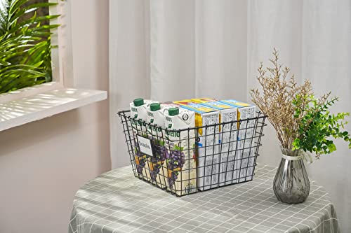 4 Pack【Extra Large】 Wire Handmade Storage Basket for Organizing Household Goods