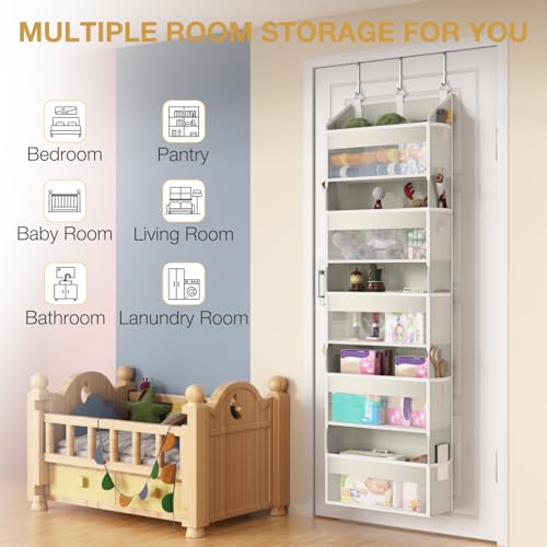 Over the Door Organizer Over the Door Shoe Organizer with 5 Front & 10 Mesh Side Pockets