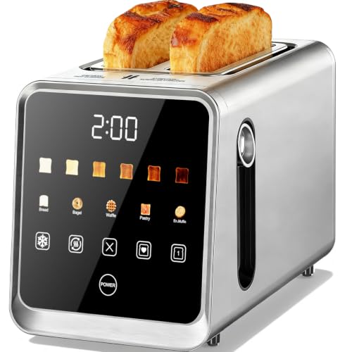 2 Slice Toaster Smart Touchscreen Wide Slot with Bagel Mode