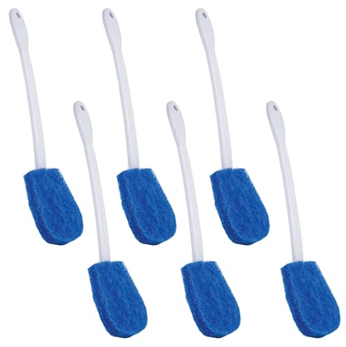 Bath & Toilet Bowl Scrubber Brush w (6 Count)