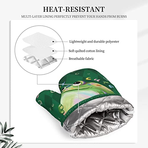 Cute Frog Oven Mitts and Pot Holders Sets of 2