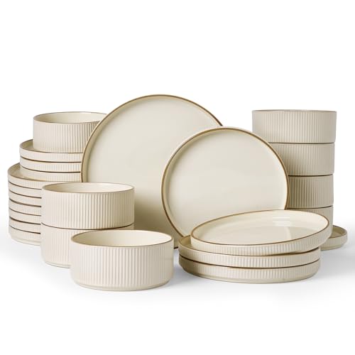Stoneware Dinnerware Set for 8 (24 Count)