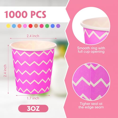 1000 Pcs Disposable Paper Cups Small (1000 Count)