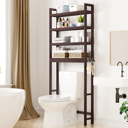 Bamboo Over The Toilet Storage Cabinet (4 Count)