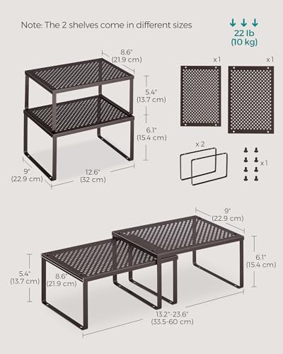 Set of 2 Metal Spice Racks (2 Count)