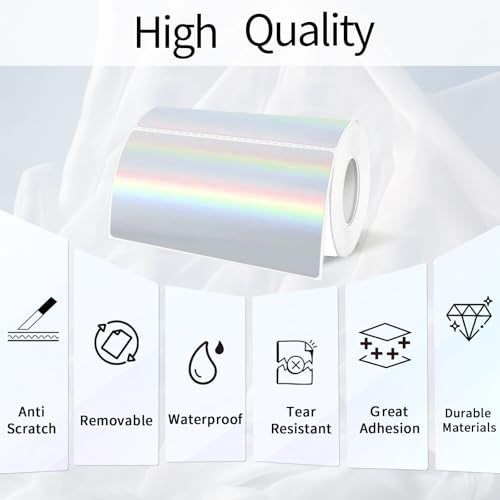 2x4 Inch Holographic Thermal Labels