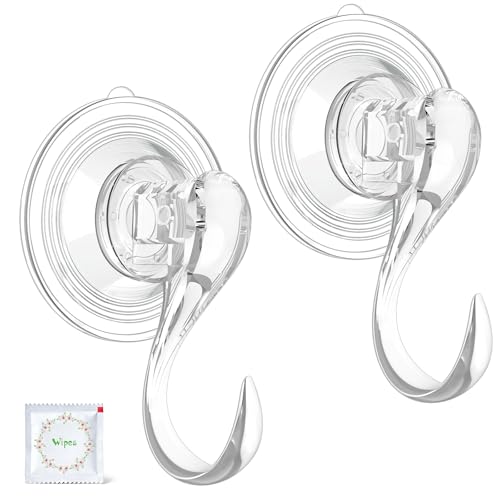 Suction Cup Hooks with Wipes (6 Count)