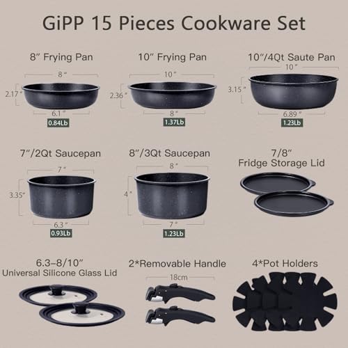 Ceramic Pots and Pans Set Non Stick