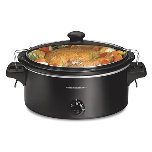 Stay or Go Portable Slow Cooker with Lid Lock