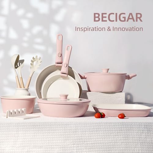 23pcs Ceramic Pots and Pans Set