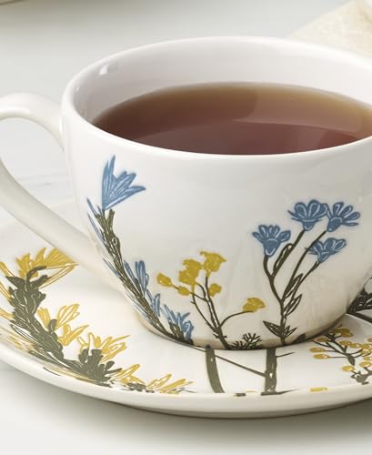 898386 Wildflowers Tea Cup & Saucer (8 Count)
