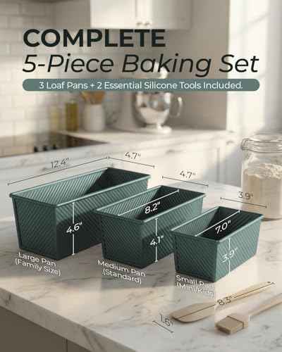 3 Piece Pullman Loaf Pan with Lid (3 Count)