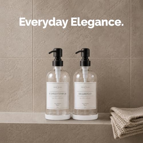 Clear Glass Soap Dispenser (2 Count)