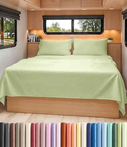 Short Queen Size 4 Piece Bed Sheet Set