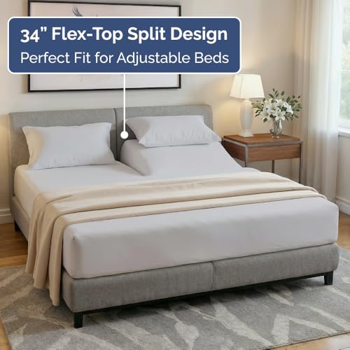 Flex Top Split Head King 4 Piece Sheet Set