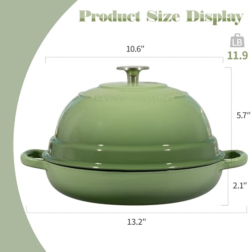 Enameled Cast Iron Dutch Oven Pot with Lid