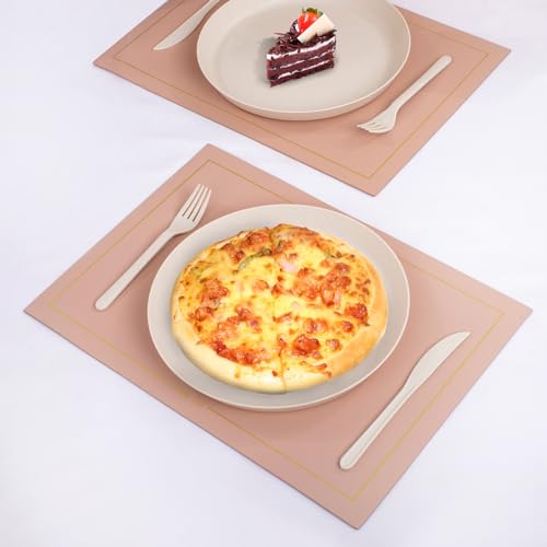 EI 18pcs Beige Wheat Straw Plates (18 Count)