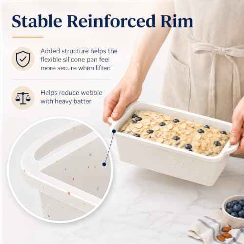 Single 9x5 Family Size Silicone Loaf Pan (2 Count)