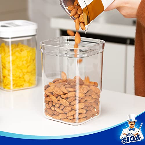 6 Piece Airtight Food Storage Container Set for Pantry Organization (6 Count)