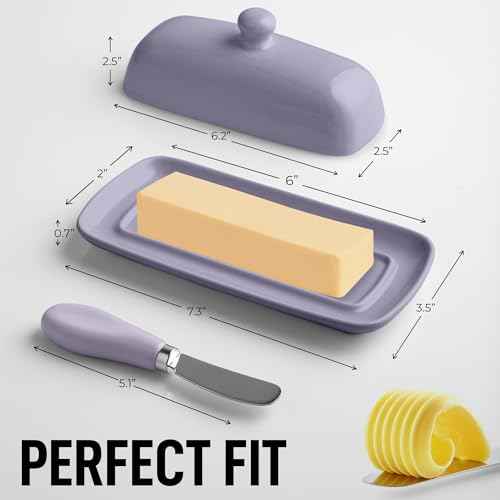 Zulay Butter Dish With Lid For Countertop