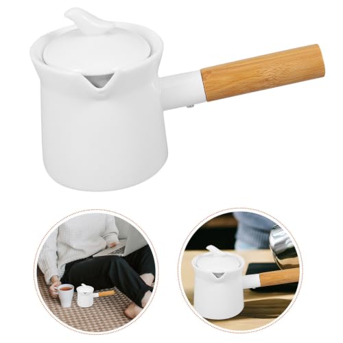 Enamel Milk Pot 350ml Mini Butter Warmer Non