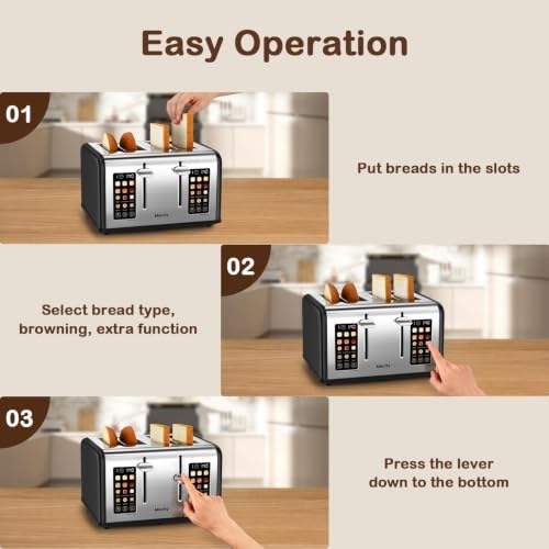 4 Slice Toaster with Touch Screen Control