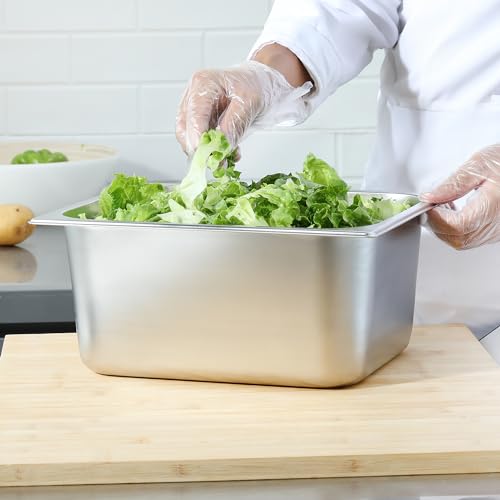 6 Pack Steam Table Pan Half Size 6 Inch Hotel Pan (6 Count)