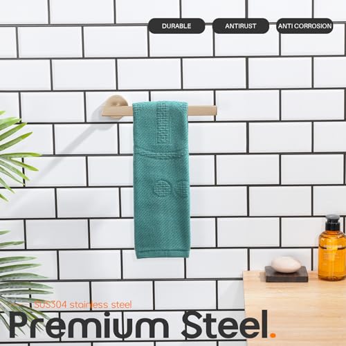 Hand Towel Ring Bathroom Towel Holder Modern Small Bath Towel Bar Wall Mount Champagne Bronze Stainless Steel AN3001CPG