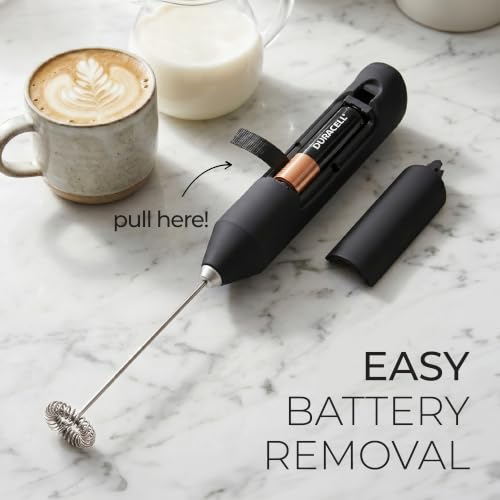 Milk Frother Handheld (2 batteries)