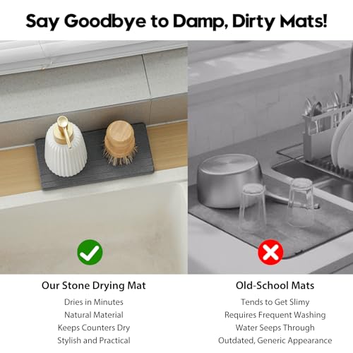 3 Pack Diatomite Stone Sink Tray (3 Count)
