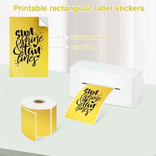 3 X 5 Inch Printable Waterproof Rectangle Color Coding Labels