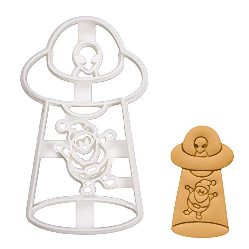 UFO Abducts Santa Claus cookie cutter