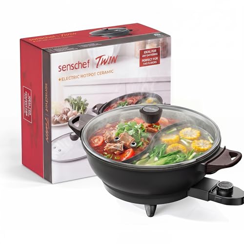 TWIN™ Dual Shabu Shabu Electric Hot Pot Fast & Even Heatup