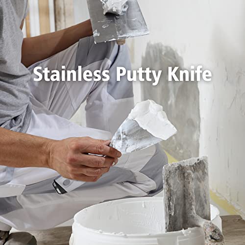 3Pack 3" 5" 6" Stainless Putty Knife & Paint Scraper