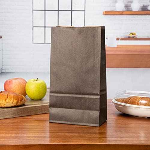 Bag Tek 6lb Paper Bags 100 Disposable Lunch Bags (100 Count)