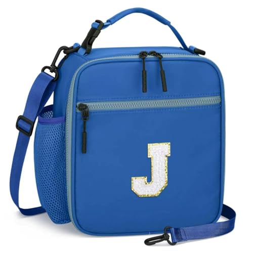 Lunch Box Kids Large Initial Insulated Lunch Bag for Girls
