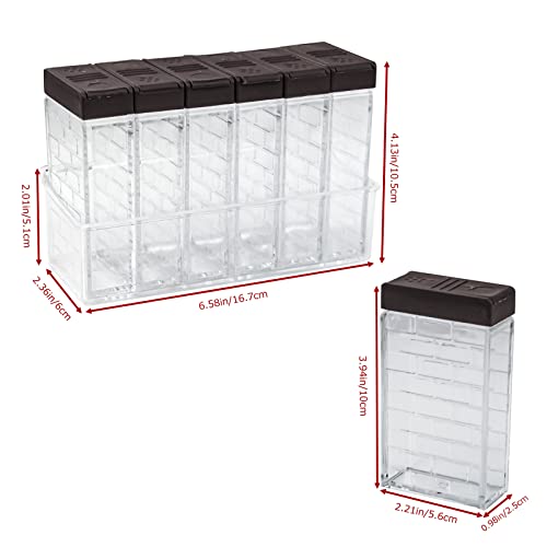 6Pcs Spice Shaker Jars (6 Count)
