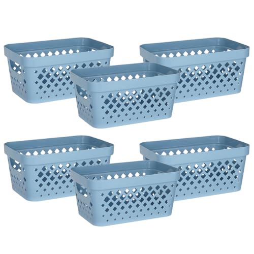 Plastic Baskets for Organizing (6 Count)