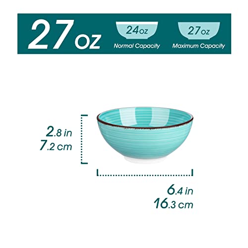 Bonita 27 Oz Cereal Bowls Set of 6 (6 Count)