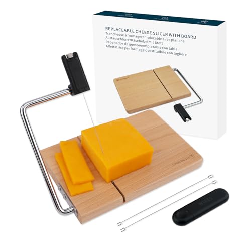 Replaceable Wire Cheese Slicer with Board (3 Wires)