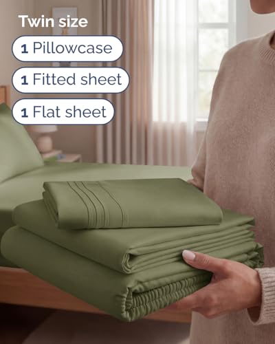 Twin Size 3 Piece Sheet Set