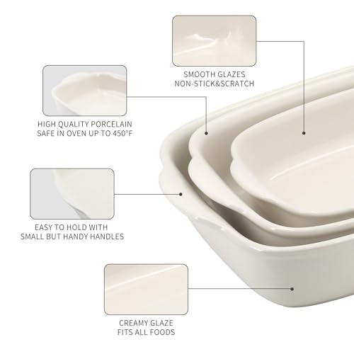 Ceramic Baking Dishes Set of 3 (3 Count)
