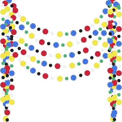 5 Pieces Circle Garland Banner Hanging (5 Foot)