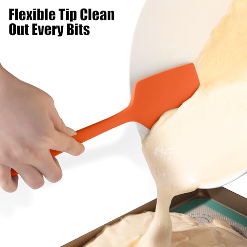 600°F Heat Resistant Silicone Spatula Scrapers (3 Count)