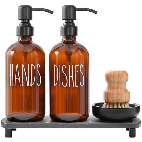 Soap Dispenser Set Comes with Stainless Steel Pumps