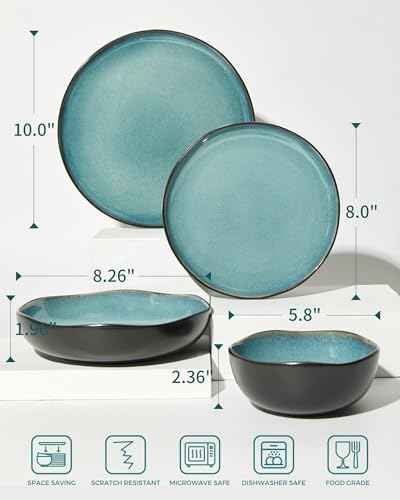 Stoneware Dinnerware Sets for 4