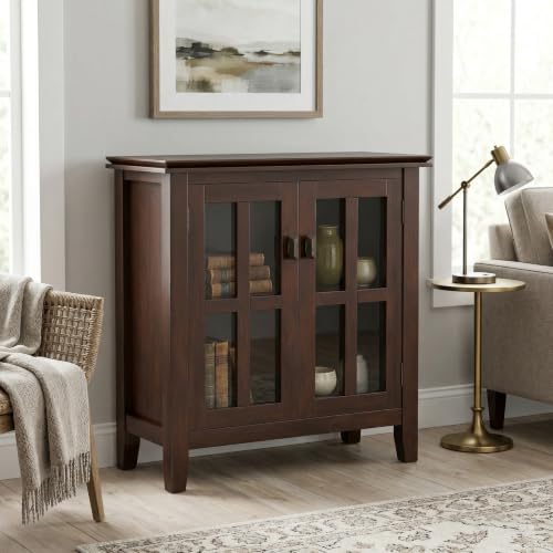 Artisan 30" Wide Solid Wood Cabinet in Russet Brown